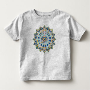 Orange und Blue Mandala Kleinkind T-shirt