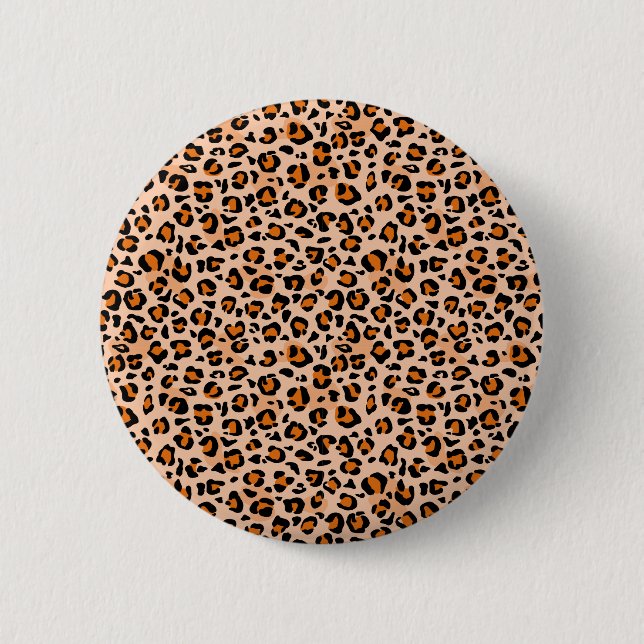 Orange- und Brauntigerdruck Button (Vorderseite)