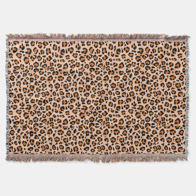 Orange- und Brauntigerdruck Decke (Vorderseite)