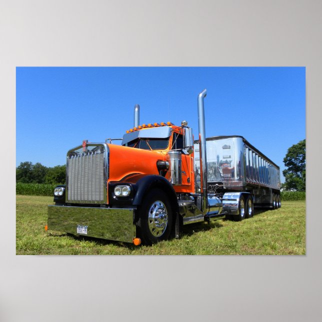 Orange und Chrome Poster (Vorne)