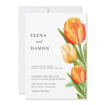 Orange und Cream Tulip Wedding