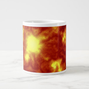 Orange und Gelb Jumbo-Tasse