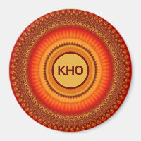 Orange und Gelb Mandala