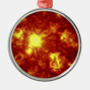 Orange und Gelb Ornament Aus Metall