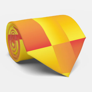 Orange und gelbe abstrakte Krawatte