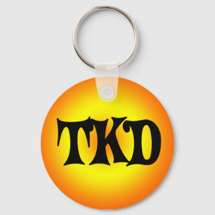 Orange und gelber TKD Schlüsselanhänger