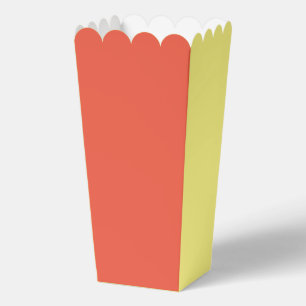 Orange und gelbes Popcorn  Geschenkschachtel