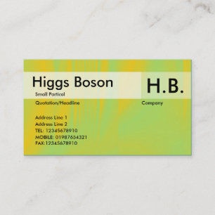 Orange und Grün Visitenkarte