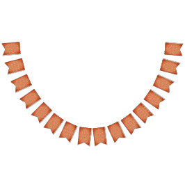 Orange und grüne Muster Wimpelkette