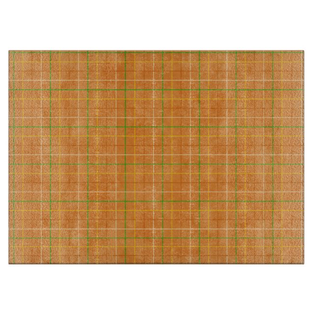 Orange und grüne Streifen Schneidebrett (Vorderseite)