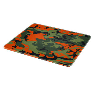 Orange und grüne Tarnung, Militär, Armee Schneidebrett