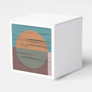 Orange und grüner Kreis Geschenkschachtel