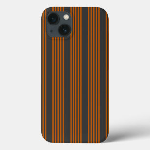 Orange und Holzkohle, fünf Streifen Case-Mate iPhone Hülle