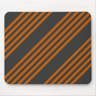Orange und Holzkohle, fünf Streifen Mousepad