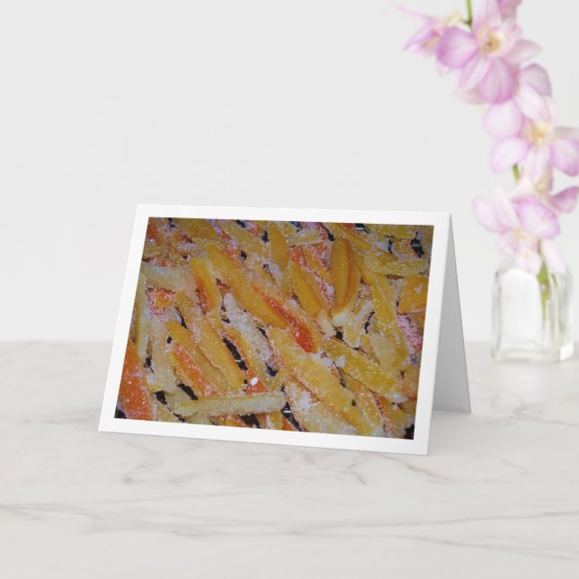 Orange und Lemon Candy Peel Karte (Orchidee)