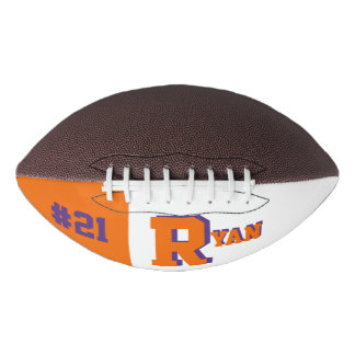 Orange und Lila Football