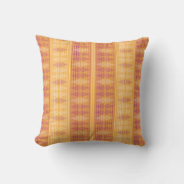 Orange- und Magenta-Geometric Op-Art-Muster — Wied Kissen