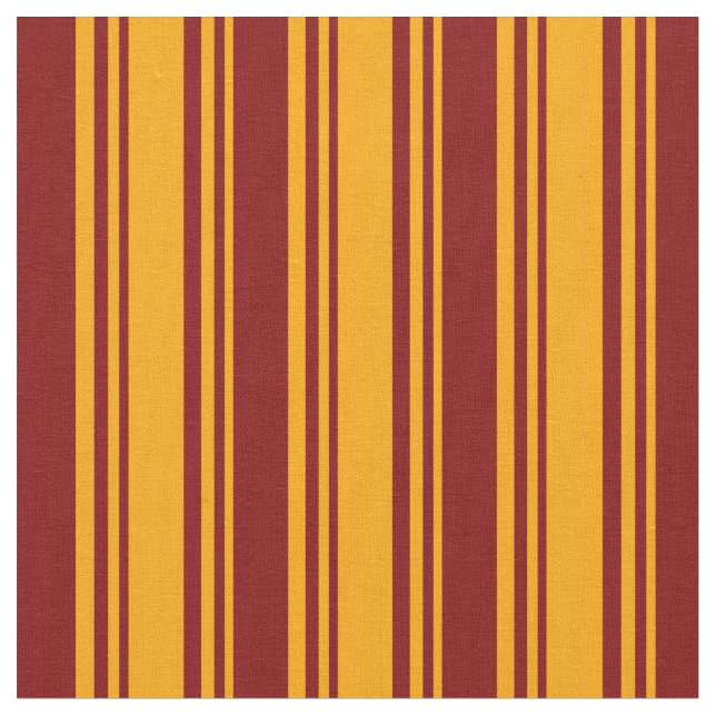 Orange- und Maroon-Farblinien-Muster Stoff (Nahaufnahme)
