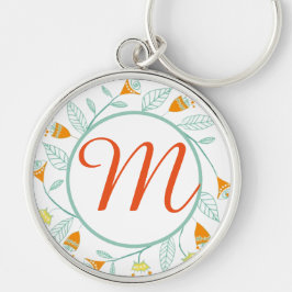 Orange und Minze Blumengarten Kunst, Dichtung und  Schlüsselanhänger