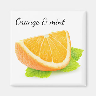 Orange und Minze Magnet