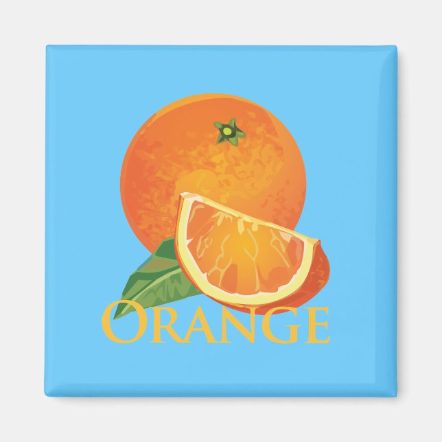 Orange und Orange Slice Magnet (Vorne)