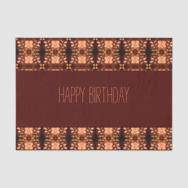 Orange- und Pfirsichfarbpapier zum Geburtstag Seidenpapier