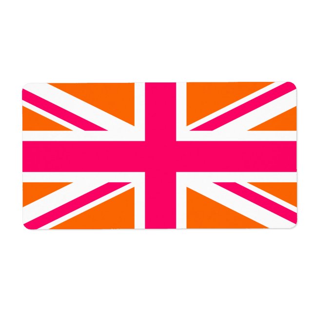 Orange und Pink Union Jack (Vorne)