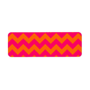 Orange und Pink Zickzack