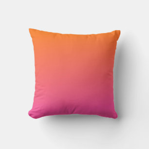 Orange- und Pinkfarbverlauf Kissen