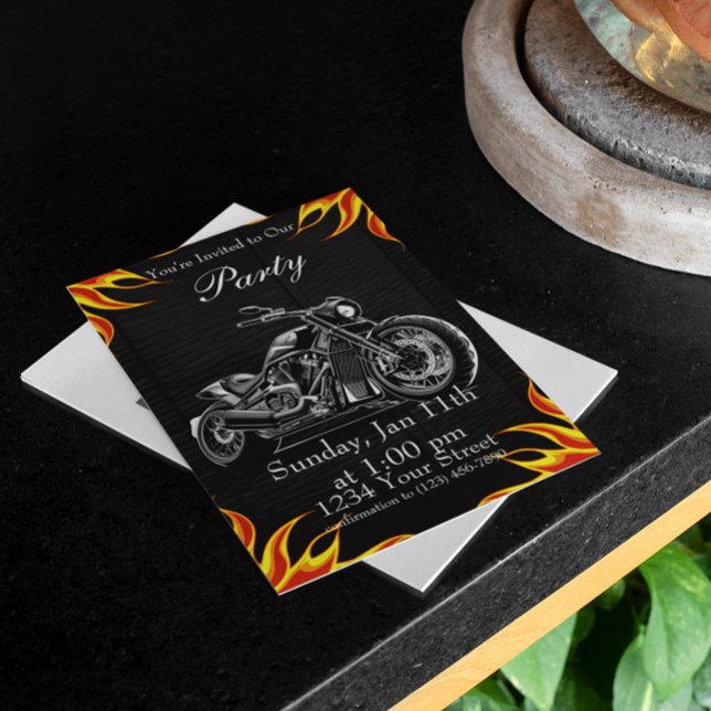 Orange und Red Blaze mit Uns: Bike Party! Einladung (Von Creator hochgeladen)