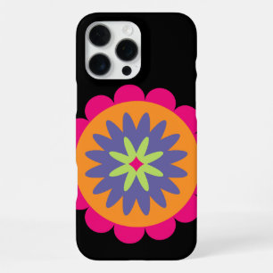 orange und rosa florale Formen Illustration iPhone 16 Pro Max Hülle