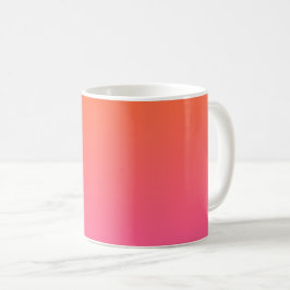 Orange und Rosa glühen Kaffeetasse