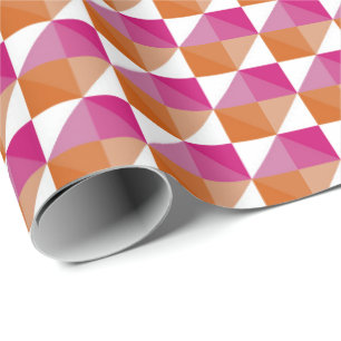 Orange und Rosa Karton Geschenkpapier