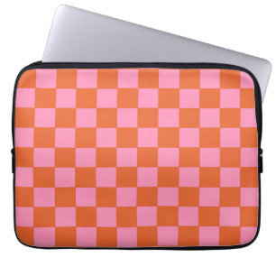 Orange und Rosa Laptopschutzhülle