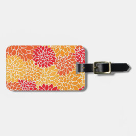 Orange und Rot Gepäckanhänger