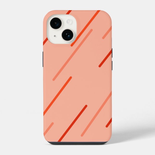 orange und rote Farbtöne iPhone Hülle (Rückseite)