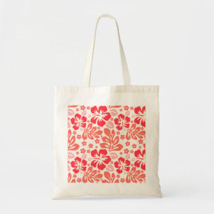 Orange und rote Hibisken Muster - Hawaii! Tragetasche