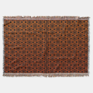 Orange und Schwarz Decke