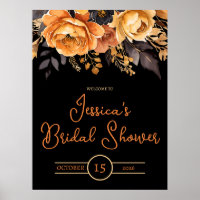 Orange und Schwarz, Halloween, Blumenkohl, Brautpa