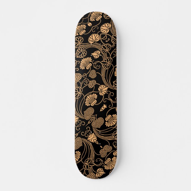 Orange und Schwarz  Skateboard (Vorne)