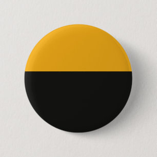 Orange und schwarze Blockkunst Button