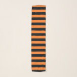 Orange und schwarze Streifen Schal<br><div class="desc">Abstrakte digitale Kunst der orange und schwarzen Streifen</div>
