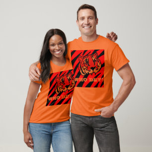ORANGE- UND SCHWARZE STREIFEN T-Shirt