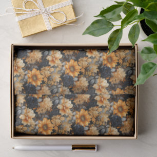 Orange und Schwarzer Fall Seidenpapier