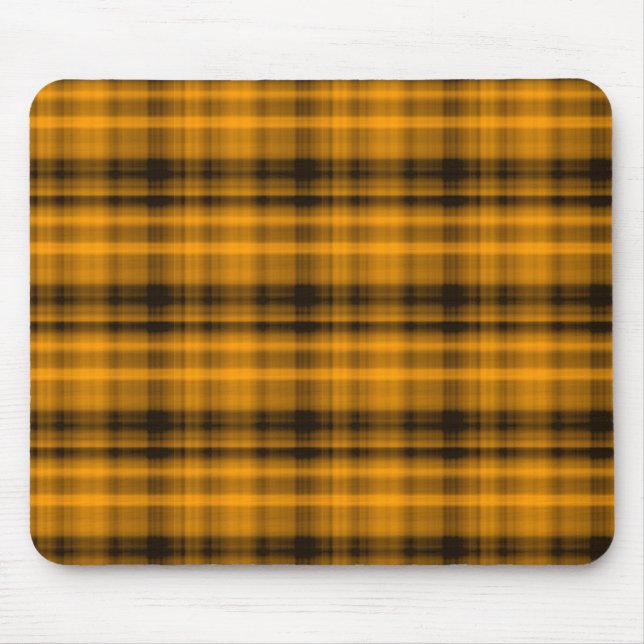 Orange und schwarzer Flanell Mousepad (Vorne)
