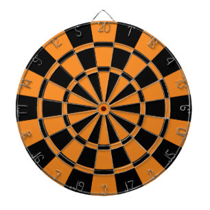Orange und Schwarzes Dartscheibe