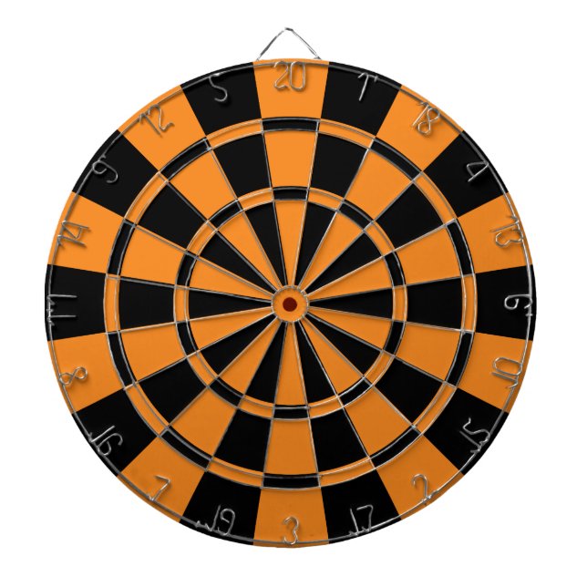 Orange und Schwarzes Dartscheibe (vorne)