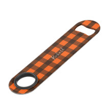 Orange und schwarzes Karomuster