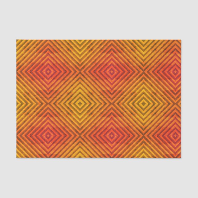 ORANGE UND SCHWARZES Seidenpapier (Vorderseite)