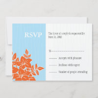 Orange und Tiffany Hochzeit UAWG Wartekarte